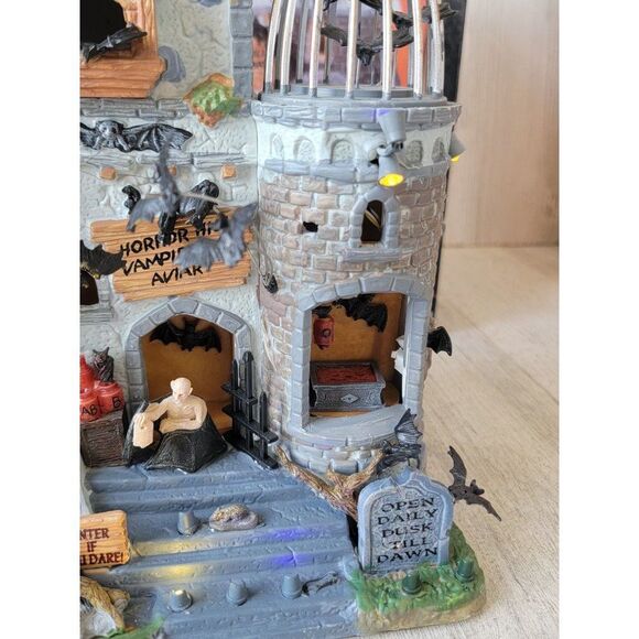 Lemax Vampire Bat Aviary 2011 spooky town Village accessory Halloween - Picture 4 of 12